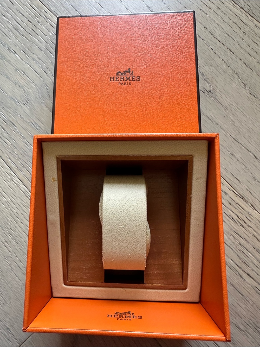 Authentic Hermès Orange Watch & Bracelet Box | Clic Clac Bangle Storage Set